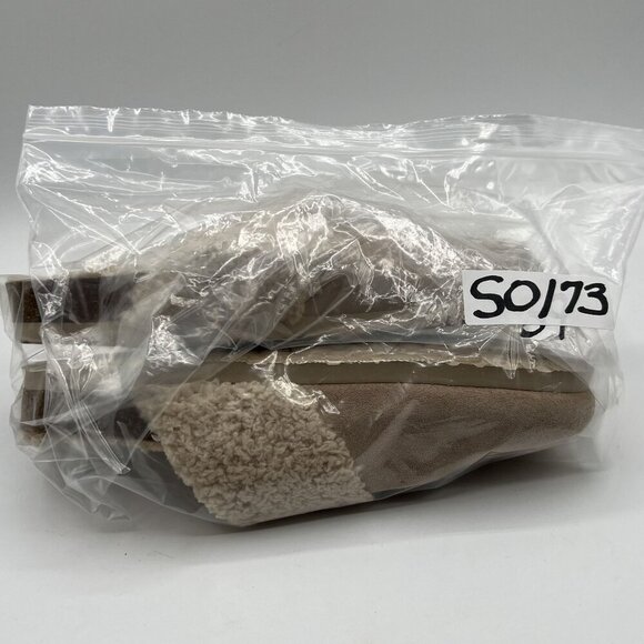 Genuins  Made In Spain Womens 8 Cozy Slides Faux Leather Fur Slip-On Flat Clogs - Picture 14 of 14